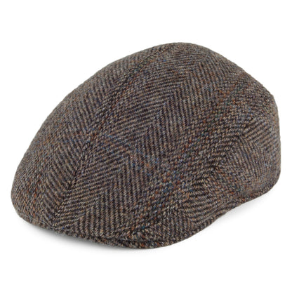 Casquette Plate Ascot en HARRIS TWEED beige CRAMBES