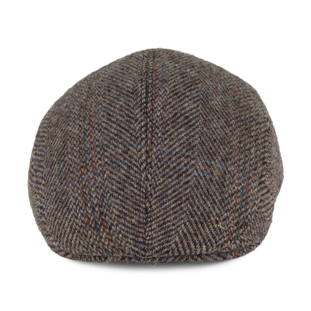 Casquette Plate Ascot en HARRIS TWEED beige CRAMBES