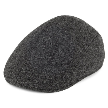 Casquette Plate Ascot en HARRIS TWEED anthracite CRAMBES