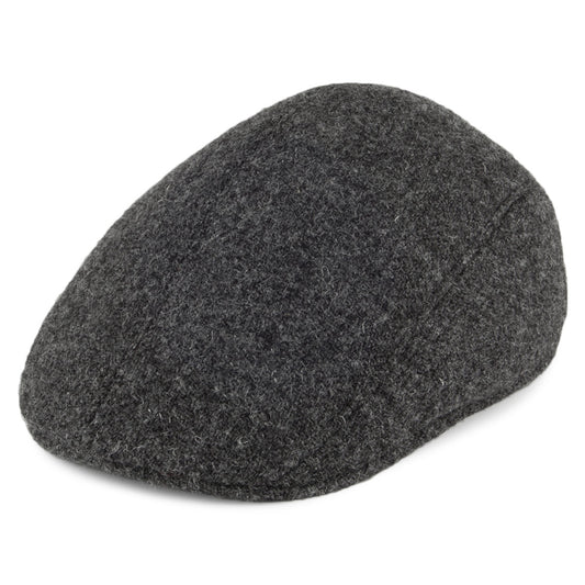Casquette Plate Ascot en HARRIS TWEED anthracite CRAMBES