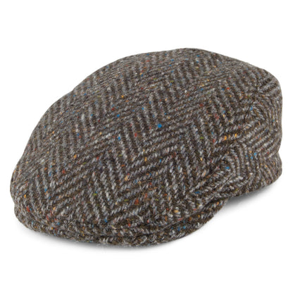 Casquette Plate en Tweed du Donegal Longford tourbe FAILSWORTH