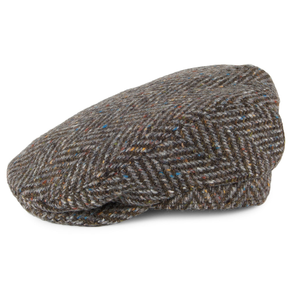 Casquette Plate en Tweed du Donegal Longford tourbe FAILSWORTH