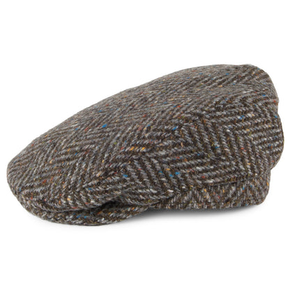 Casquette Plate en Tweed du Donegal Longford tourbe FAILSWORTH