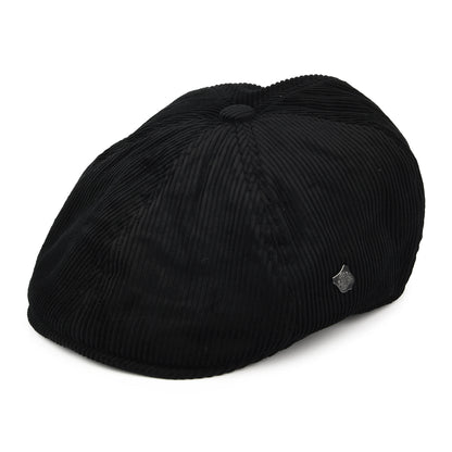 Casquette Gavroche en Velours Côtelé Hudson noir FAILSWORTH