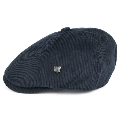 Casquette Gavroche en Velours Côtelé Hudson bleu marine FAILSWORTH