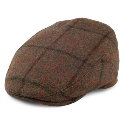 Casquette Plate Hydrofuge à Carreaux Gamekeeper beige sable FAILSWORTH