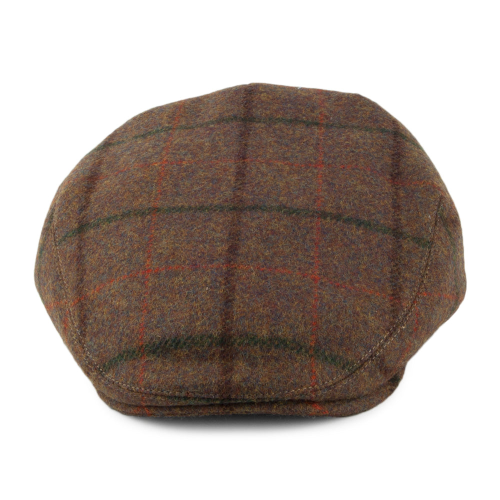 Casquette Plate Hydrofuge à Carreaux Gamekeeper beige sable FAILSWORTH