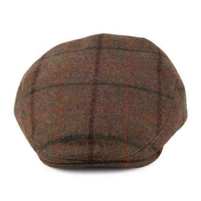 Casquette Plate Hydrofuge à Carreaux Gamekeeper beige sable FAILSWORTH