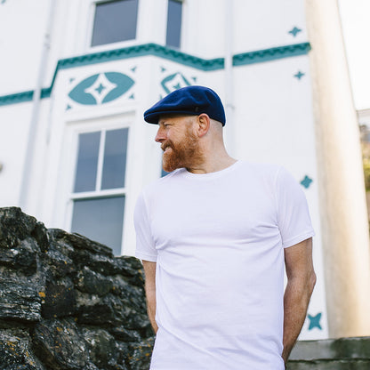 Casquette Plate en Laine Classic bleu marine JAXON & JAMES