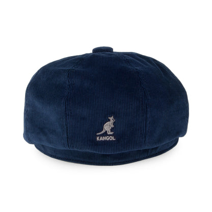 Casquette Gavroche en Velours Côtelé Hawker bleu marine KANGOL