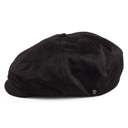 Casquette Gavroche en Satin Brood noir BRIXTON
