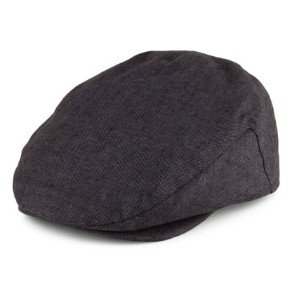 Casquette Plate en Lin Irlandais anthracite FAILSWORTH