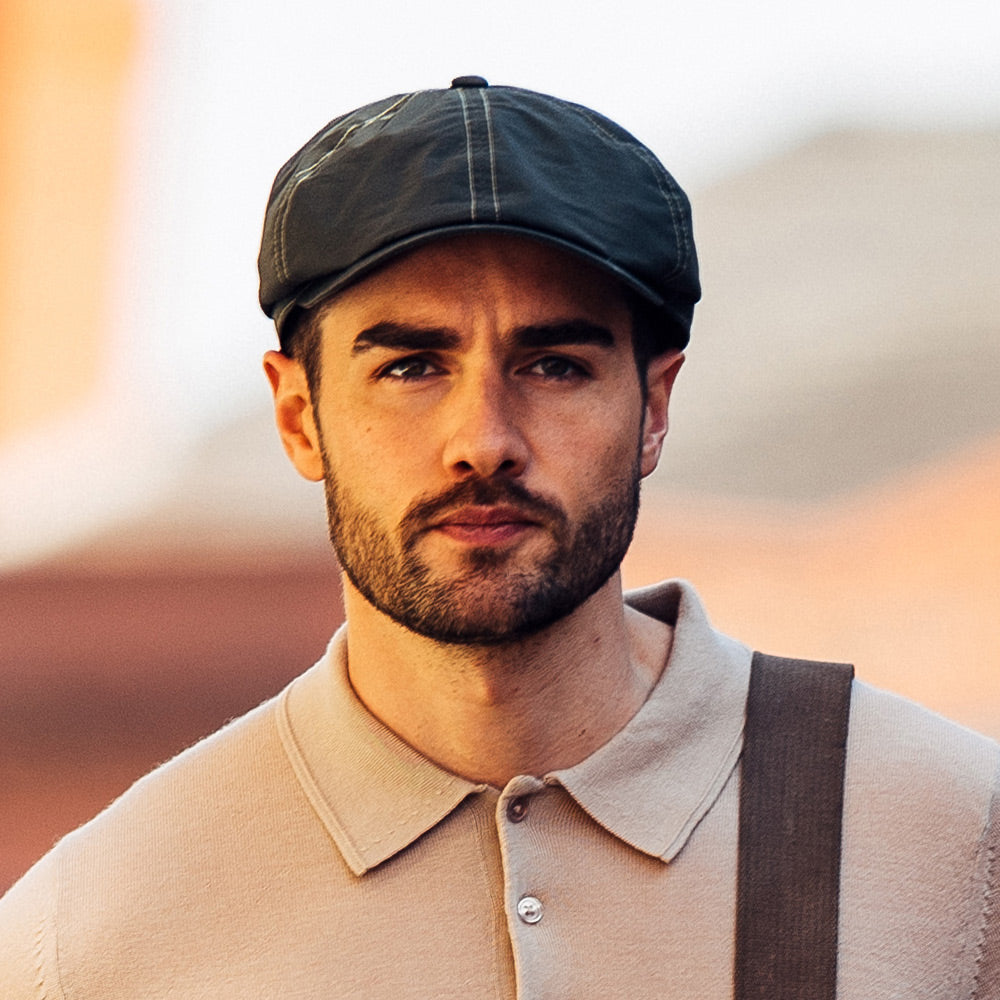 Casquette Gavroche Cirée Hudson noir FAILSWORTH