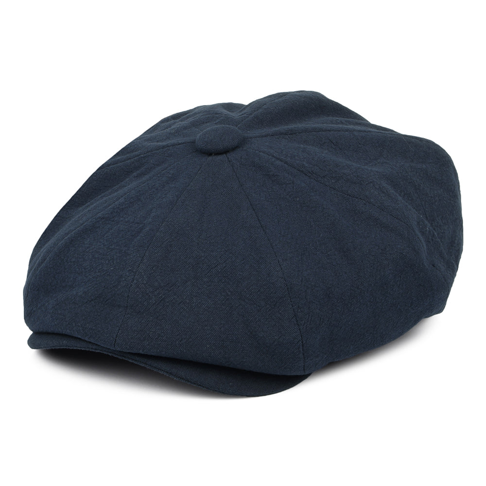 Casquette Gavroche en Lin Épais Alfie bleu marine CHRISTYS