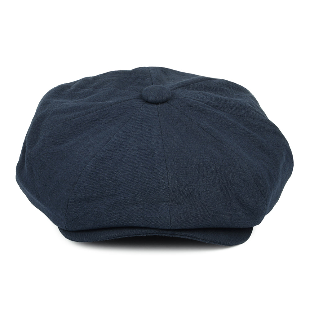 Casquette Gavroche en Lin Épais Alfie bleu marine CHRISTYS