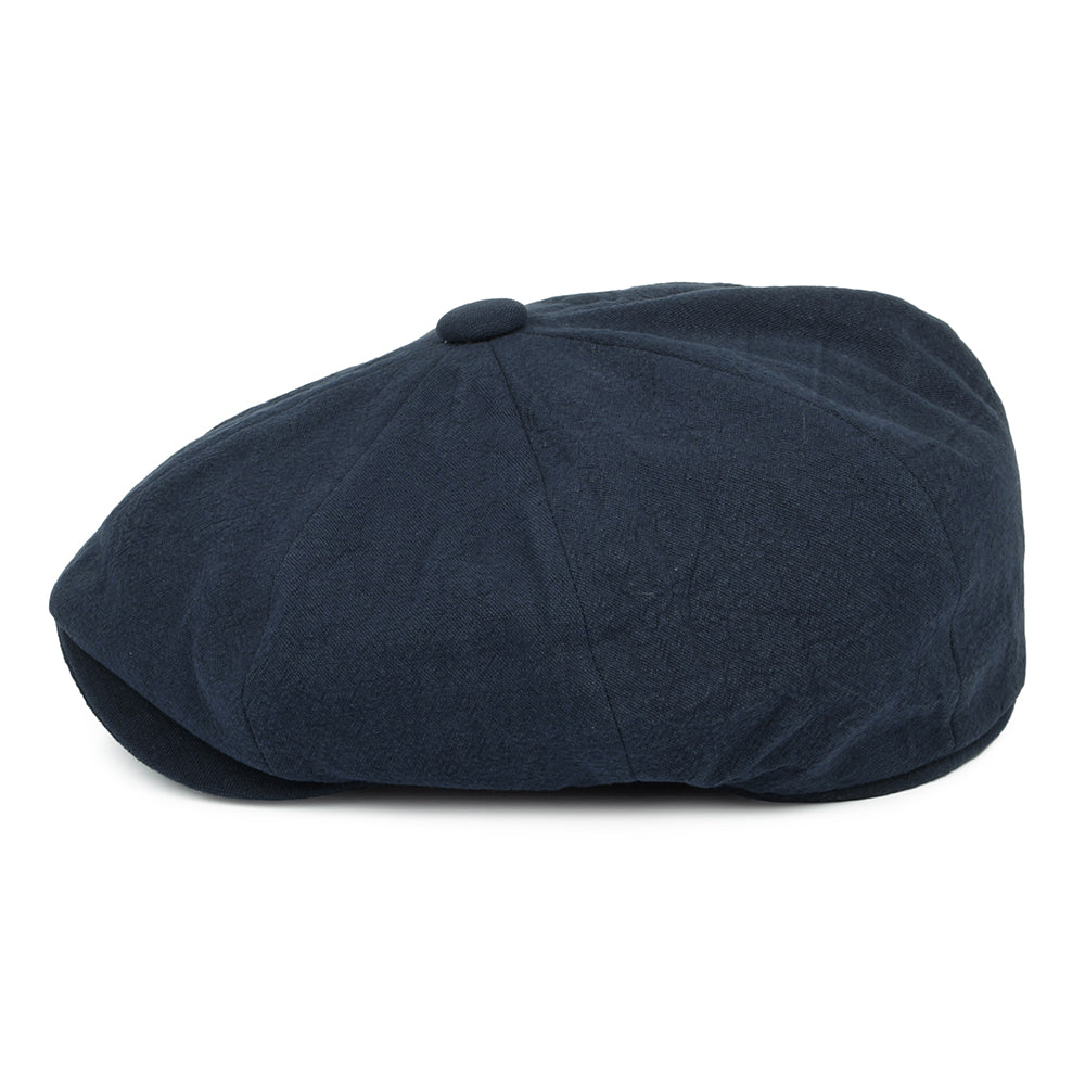 Casquette Gavroche en Lin Épais Alfie bleu marine CHRISTYS