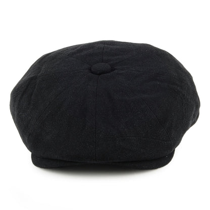 Casquette Gavroche en Lin Épais Alfie noir CHRISTYS