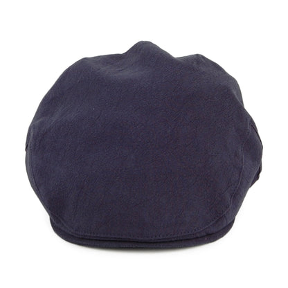 Casquette Plate en Lin et Coton Épais Skye Balmoral bleu marine CHRISTYS