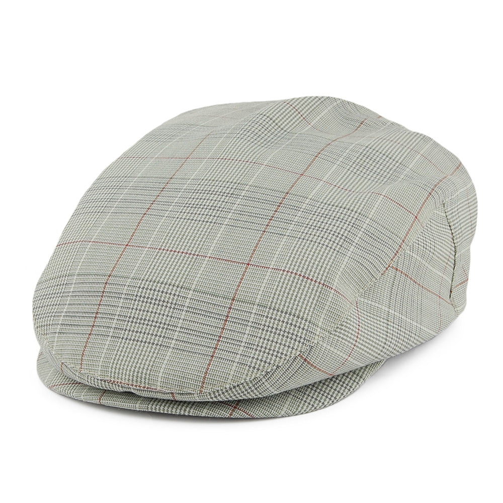 Casquette Plate à Carreaux Hooligan gris-sauge BRIXTON