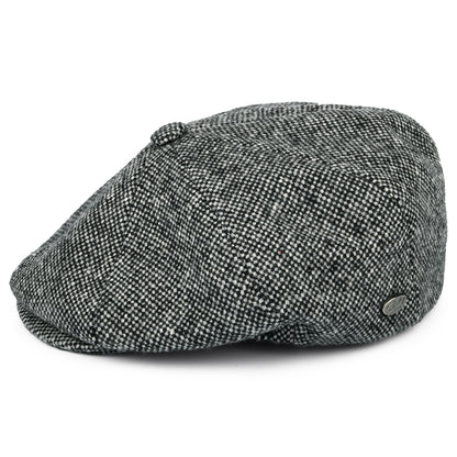 Casquette Gavroche Italienne en Tweed Galvin noir BAILEY