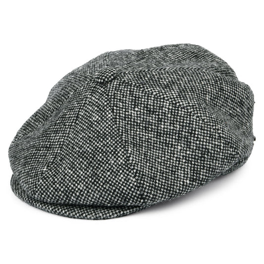 Casquette Gavroche Italienne en Tweed Galvin noir BAILEY