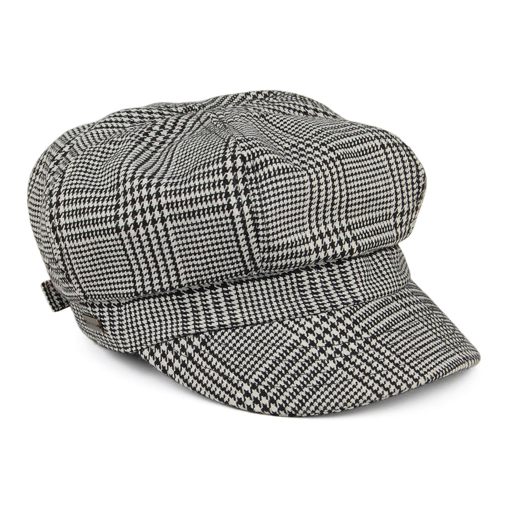 Casquette Gavroche Prince-de-Galles Boy Meets Girl noir-blanc BETMAR