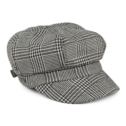 Casquette Gavroche Prince-de-Galles Boy Meets Girl noir-blanc BETMAR