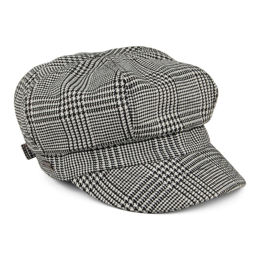 Casquette Gavroche Prince-de-Galles Boy Meets Girl noir-blanc BETMAR