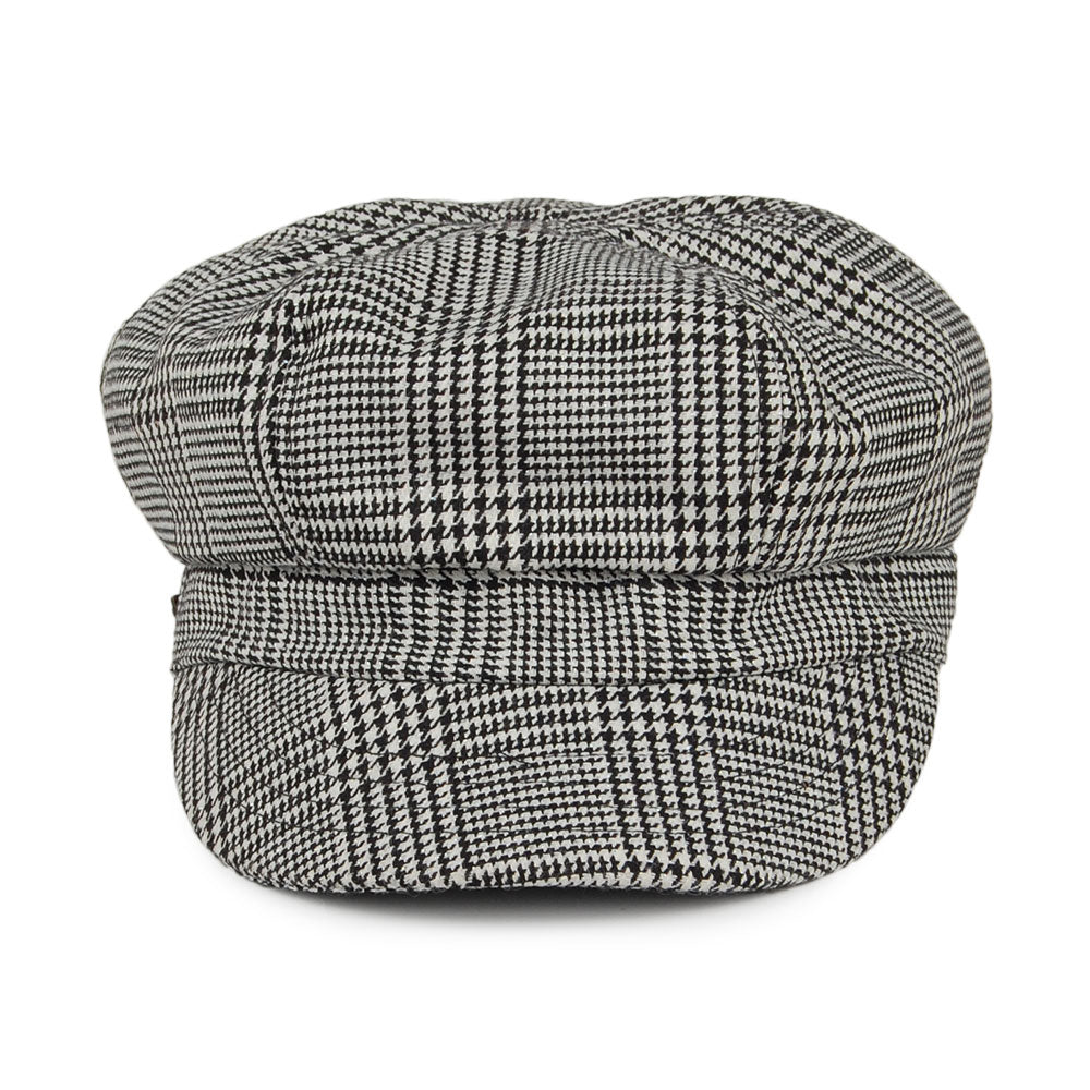 Casquette Gavroche Prince-de-Galles Boy Meets Girl noir-blanc BETMAR