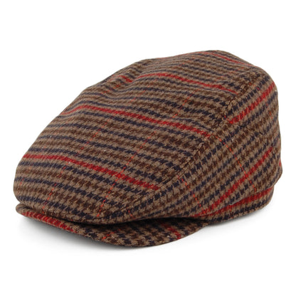 Casquette Plate Pied-de-Poule Ixia marron BARTS