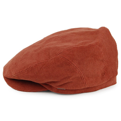 Casquette Plate en Velours Côtelé Ixia rouille BARTS