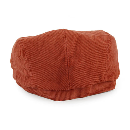 Casquette Plate en Velours Côtelé Ixia rouille BARTS