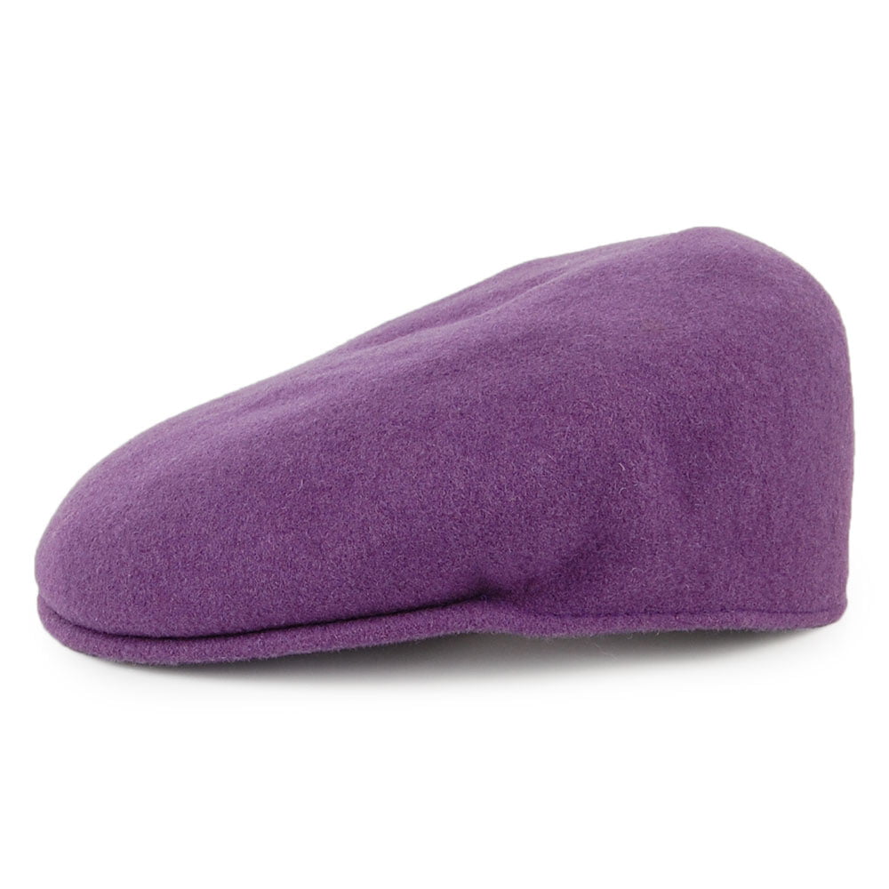Casquette Plate en Laine 504 mauve foncé KANGOL