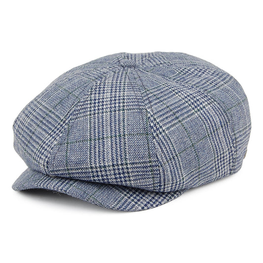 Casquette Gavroche Prince-de-Galles Brood bleu marine-gris BRIXTON