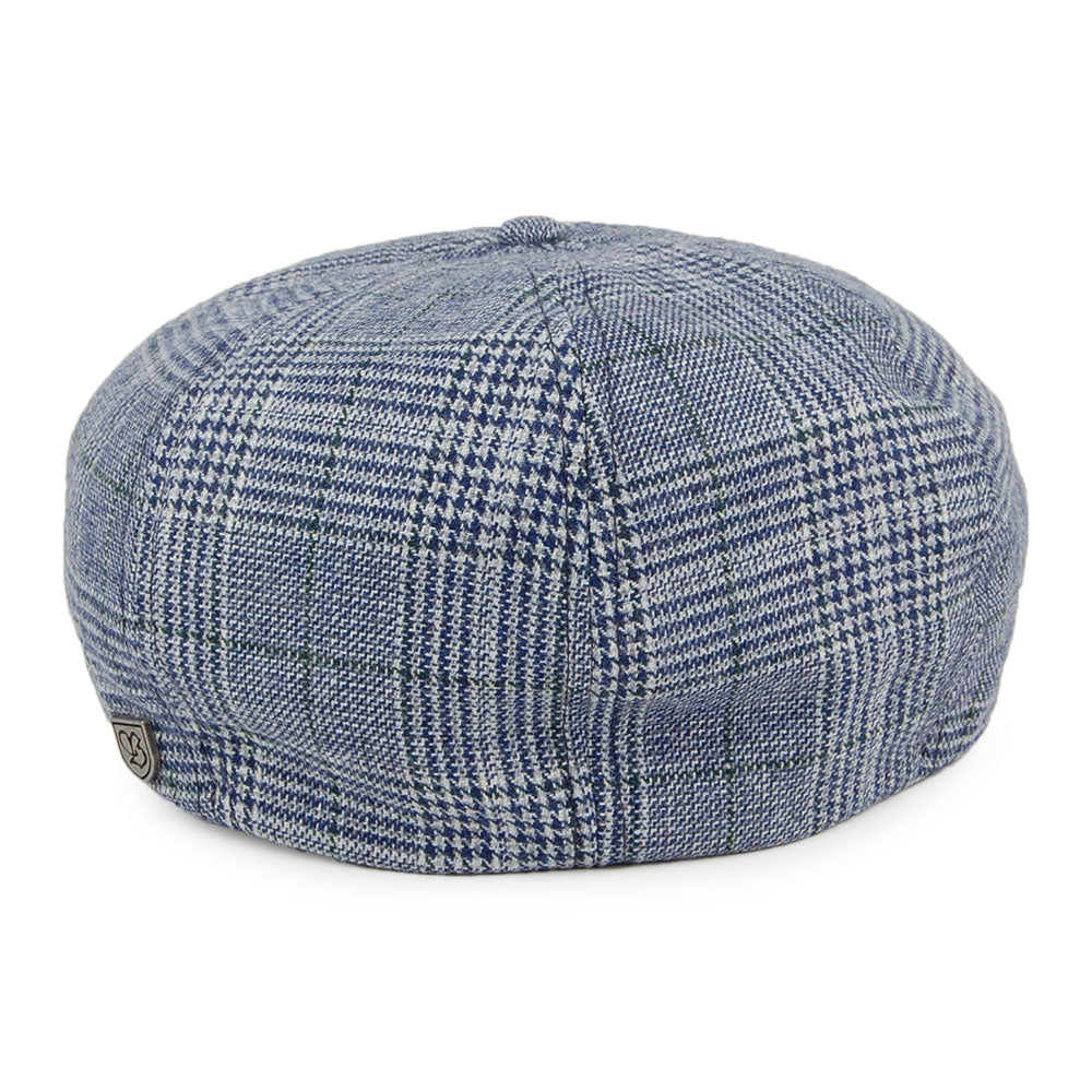 Casquette Gavroche Prince-de-Galles Brood bleu marine-gris BRIXTON