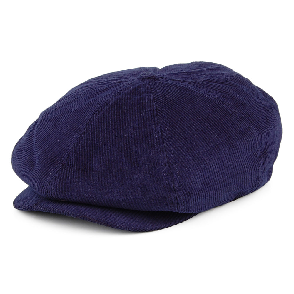 Casquette Gavroche en Velours Côtelé Brood bleu BRIXTON