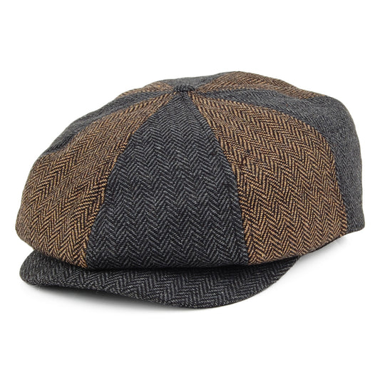 Casquette Gavroche à Pans Multiples Brood marron-gris BRIXTON