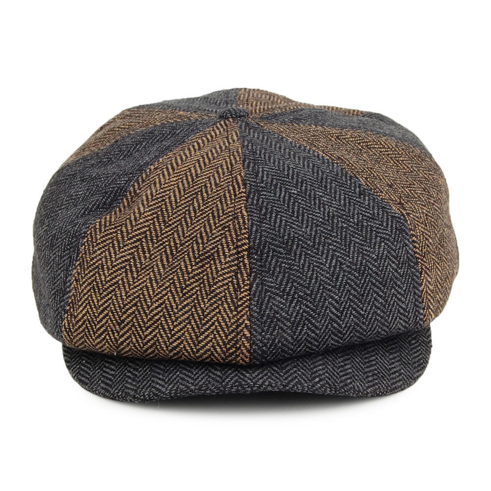 Casquette Gavroche à Pans Multiples Brood marron-gris BRIXTON