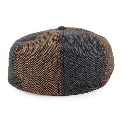 Casquette Gavroche à Pans Multiples Brood marron-gris BRIXTON