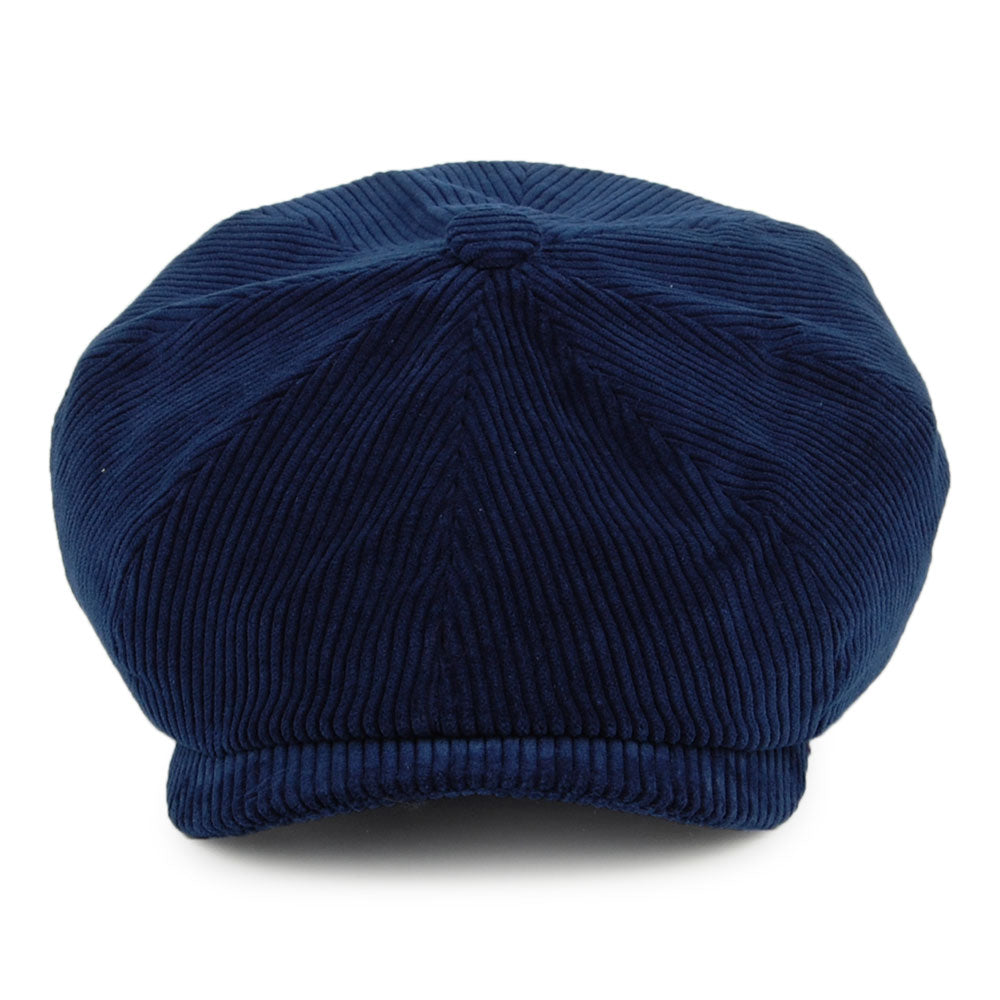 Casquette Gavroche en Velours Côtelé Hatteras bleu STETSON