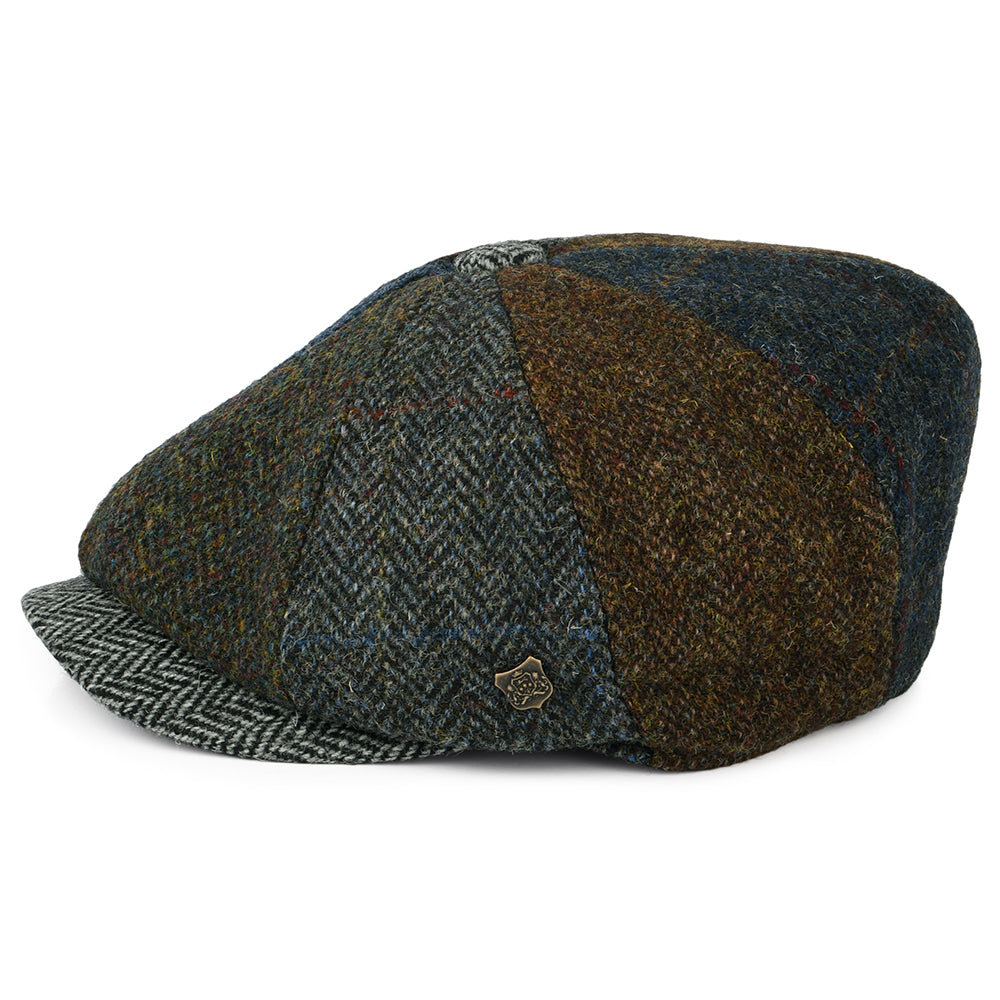 Casquette Gavroche en HARRIS TWEED Lewis II multicolore FAILSWORTH