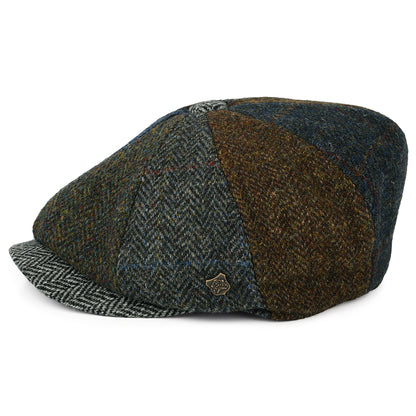 Casquette Gavroche en HARRIS TWEED Lewis II multicolore FAILSWORTH