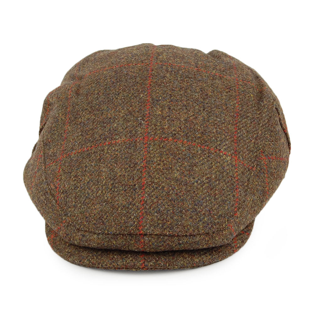 Casquette Plate Imperméable à Carreaux olive mélangé FAILSWORTH