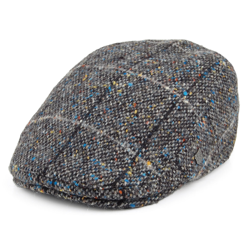Casquette Plate Tweed du Donegal à Carreaux Protège-Oreilles Oslo gris FAILSWORTH