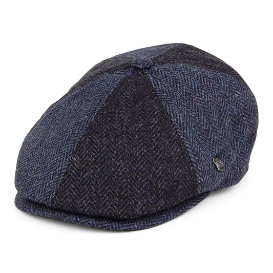 Casquette Gavroche en Laine à Chevrons Hoxton bleu marine-bleu FAILSWORTH