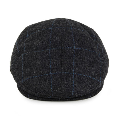 Casquette Plate à Carreaux Ascot gris-bleu CHRISTYS
