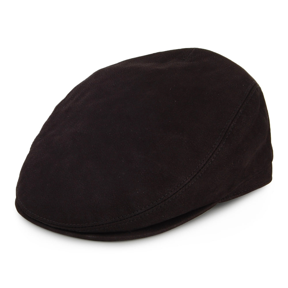 Casquette Plate en Daim noir CITY SPORT