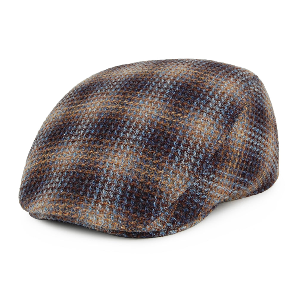 Casquette Plate en Laine d'Agneau Texturée Detroit bleu-multi CRAMBES