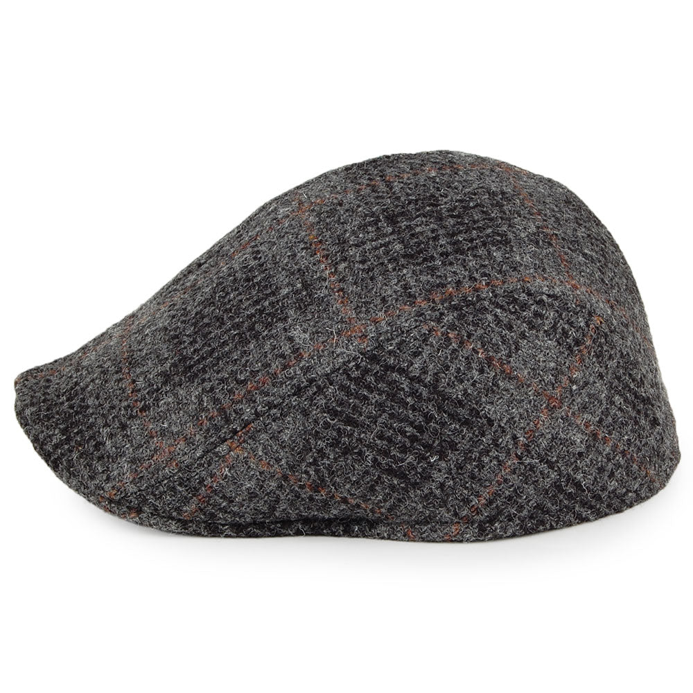 Casquette Plate Ascot en HARRIS TWEED Daily mélange de gris CRAMBES
