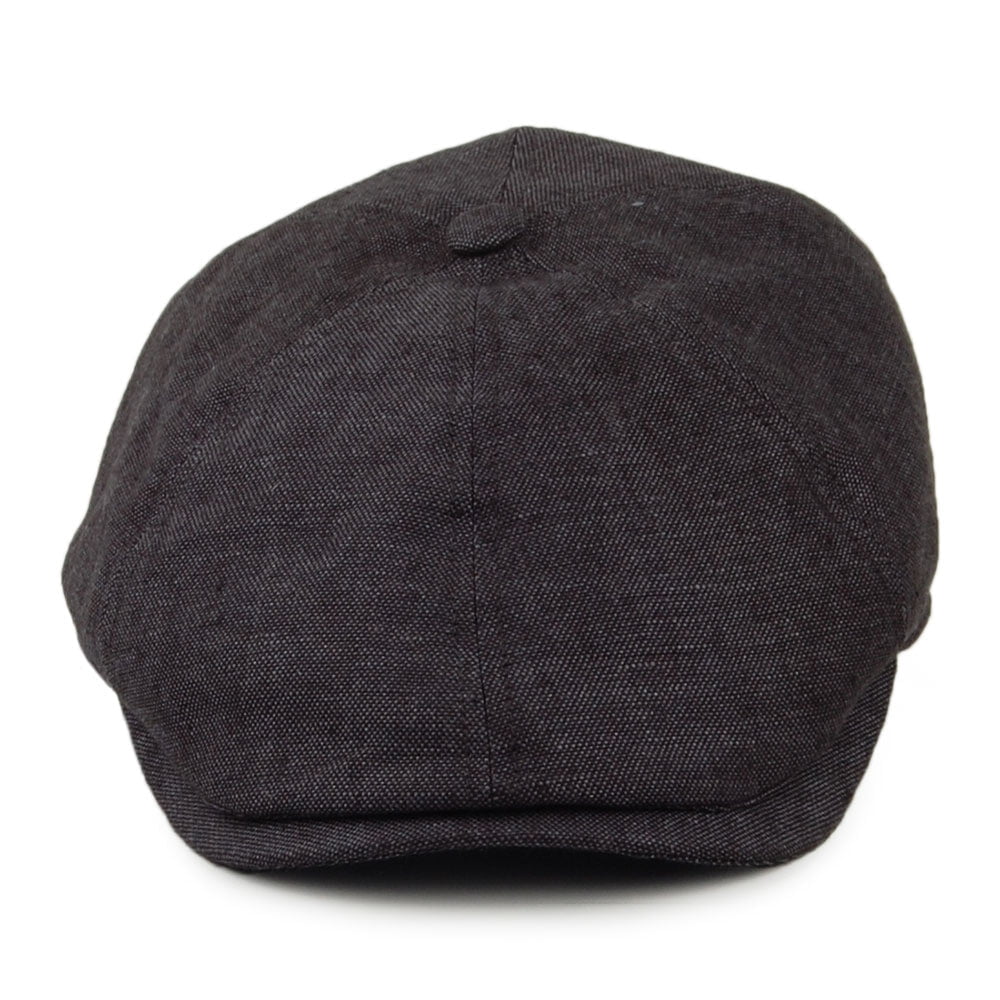 Casquette Gavroche en Lin Irlandais Hudson anthracite FAILSWORTH